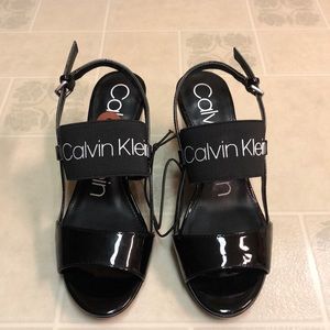 Calvin Klein Bethan Black Elastic Women’s Sandal